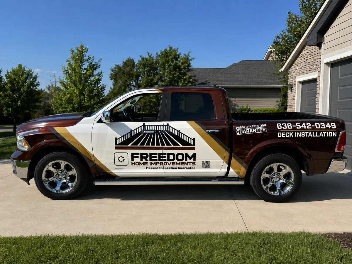 Partial wrap on a RAM 1500 truck in Troy, MO