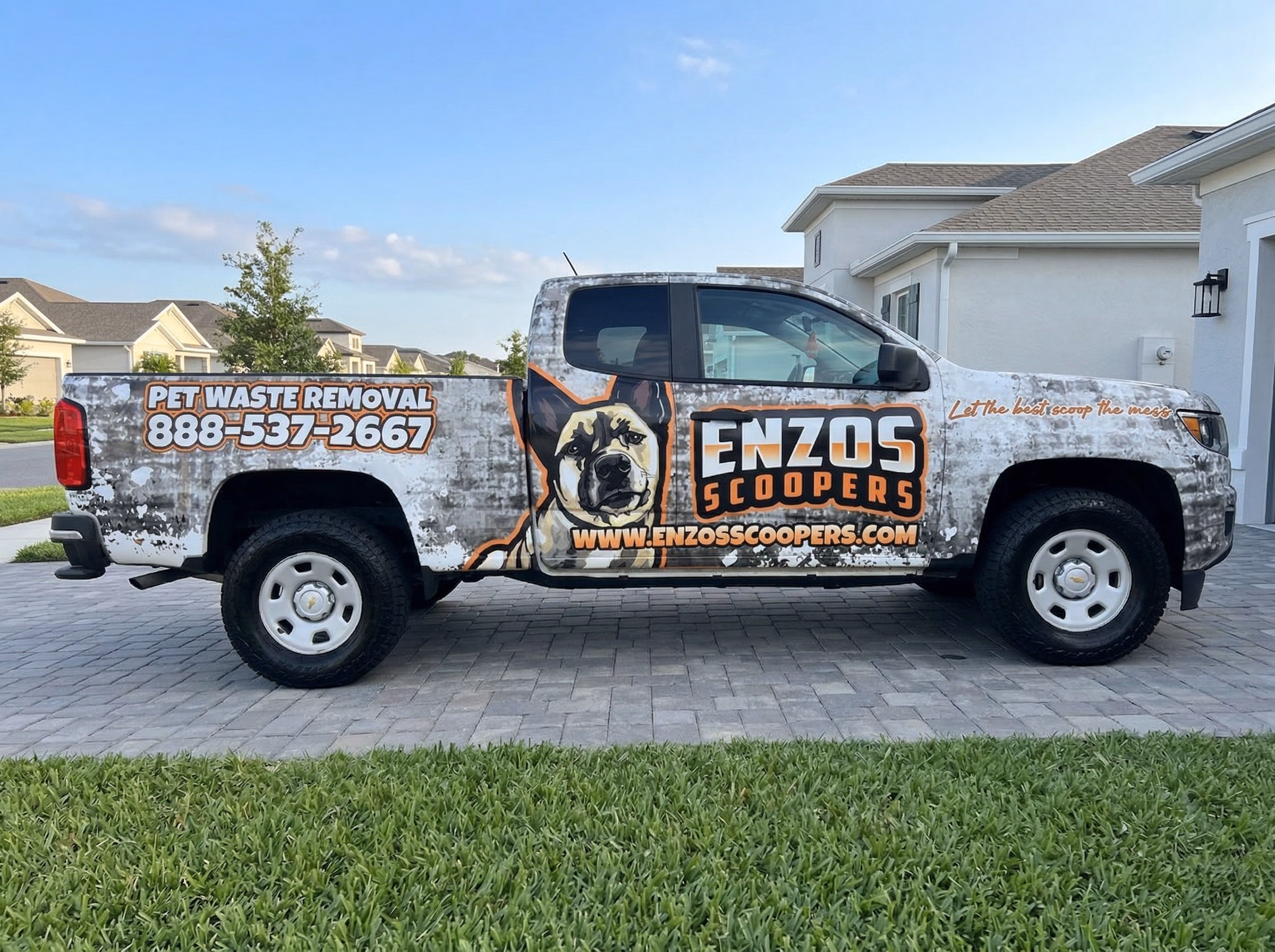 Enzos Scoopers vehicle wrap in Elgin, SC
