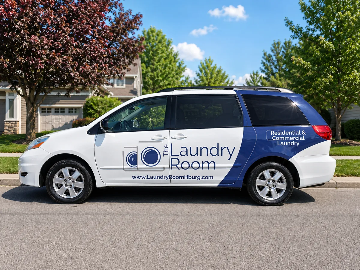 Partial wrap on a Toyota Sienna van in Harrisonburg, VA