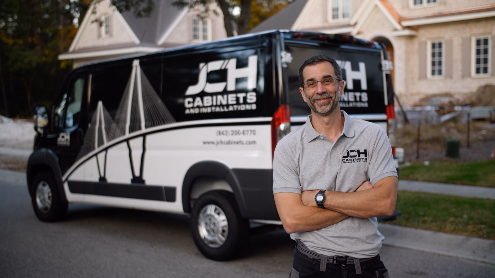 JCH Cabinets vehicle wrap in Charleston, SC