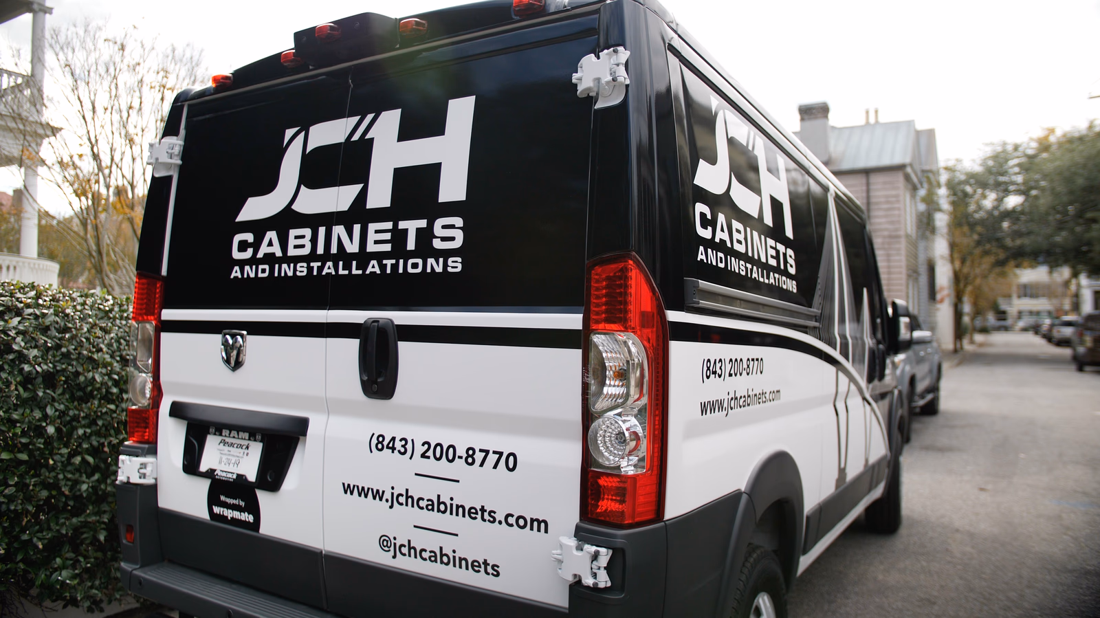 JCH Cabinets vehicle wrap in Charleston, SC