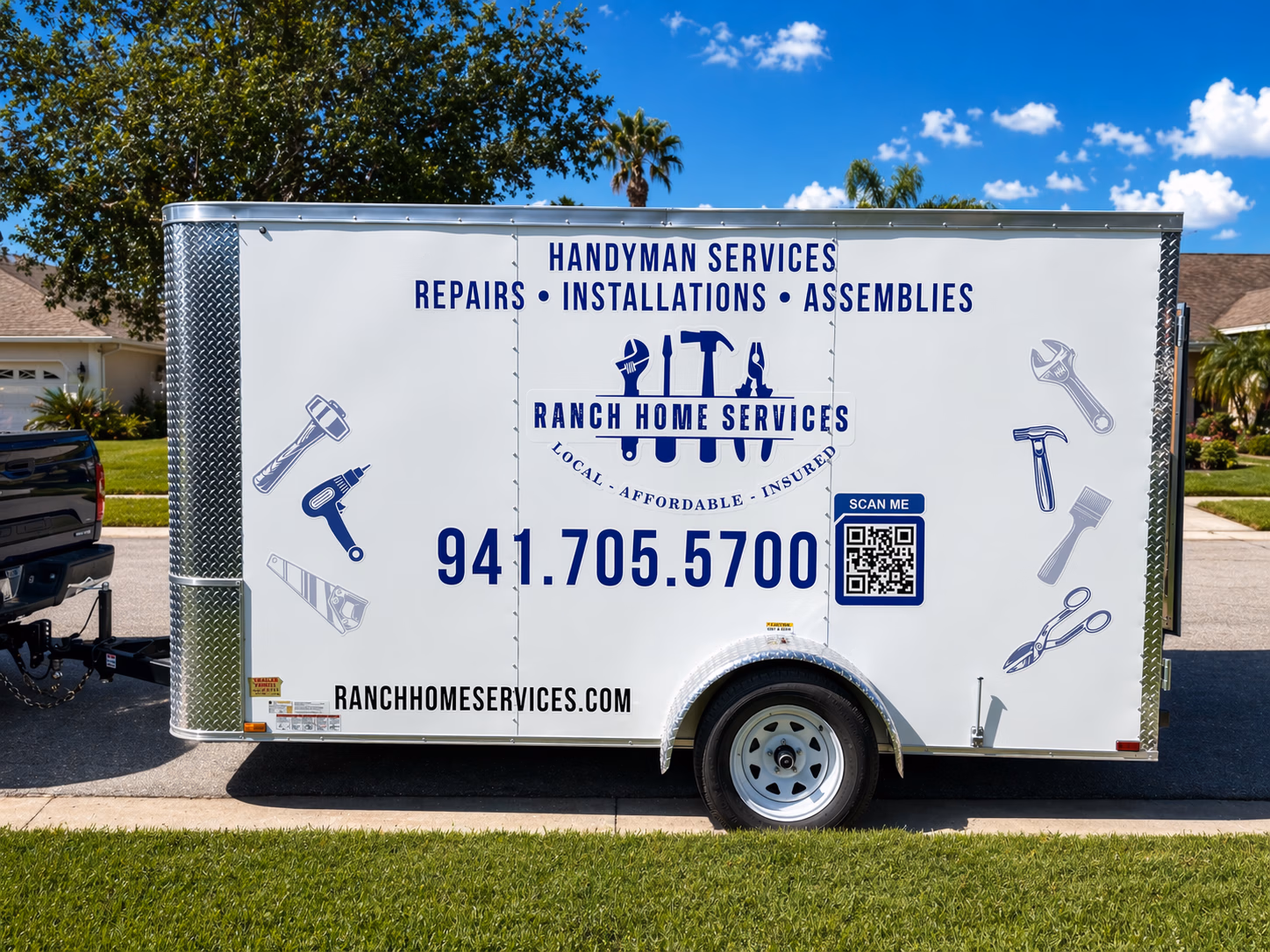Ranch Home Services vehicle wrap in Bradenton, FL
