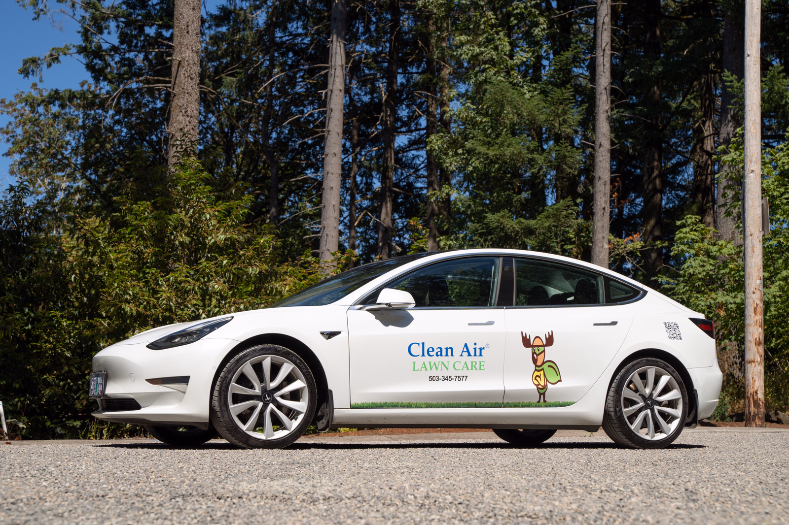 Clean Air Lawn Care vehicle wrap in Portland, OR