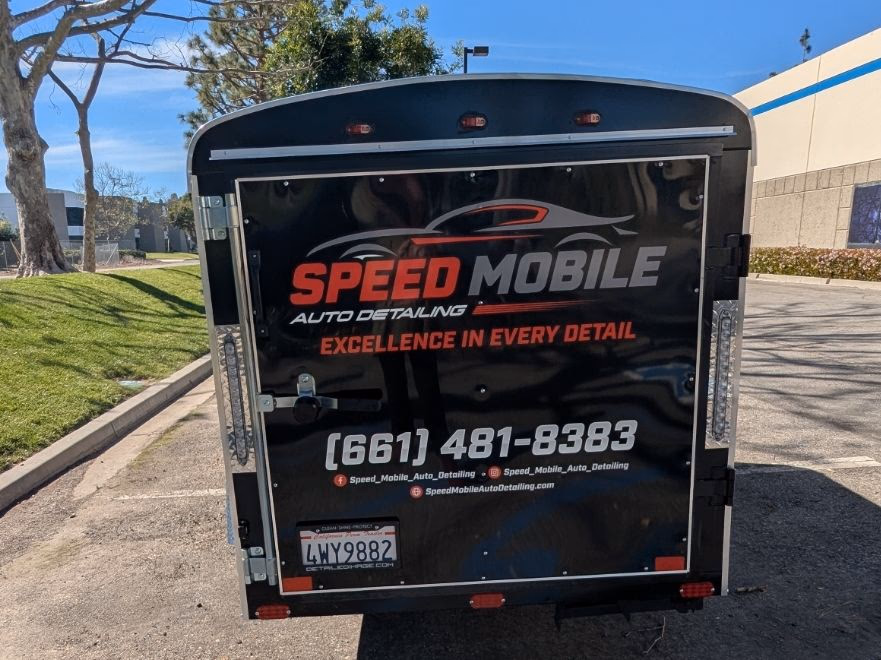 Speed Mobile Auto Detailing vehicle wrap in Bakersfield, CA