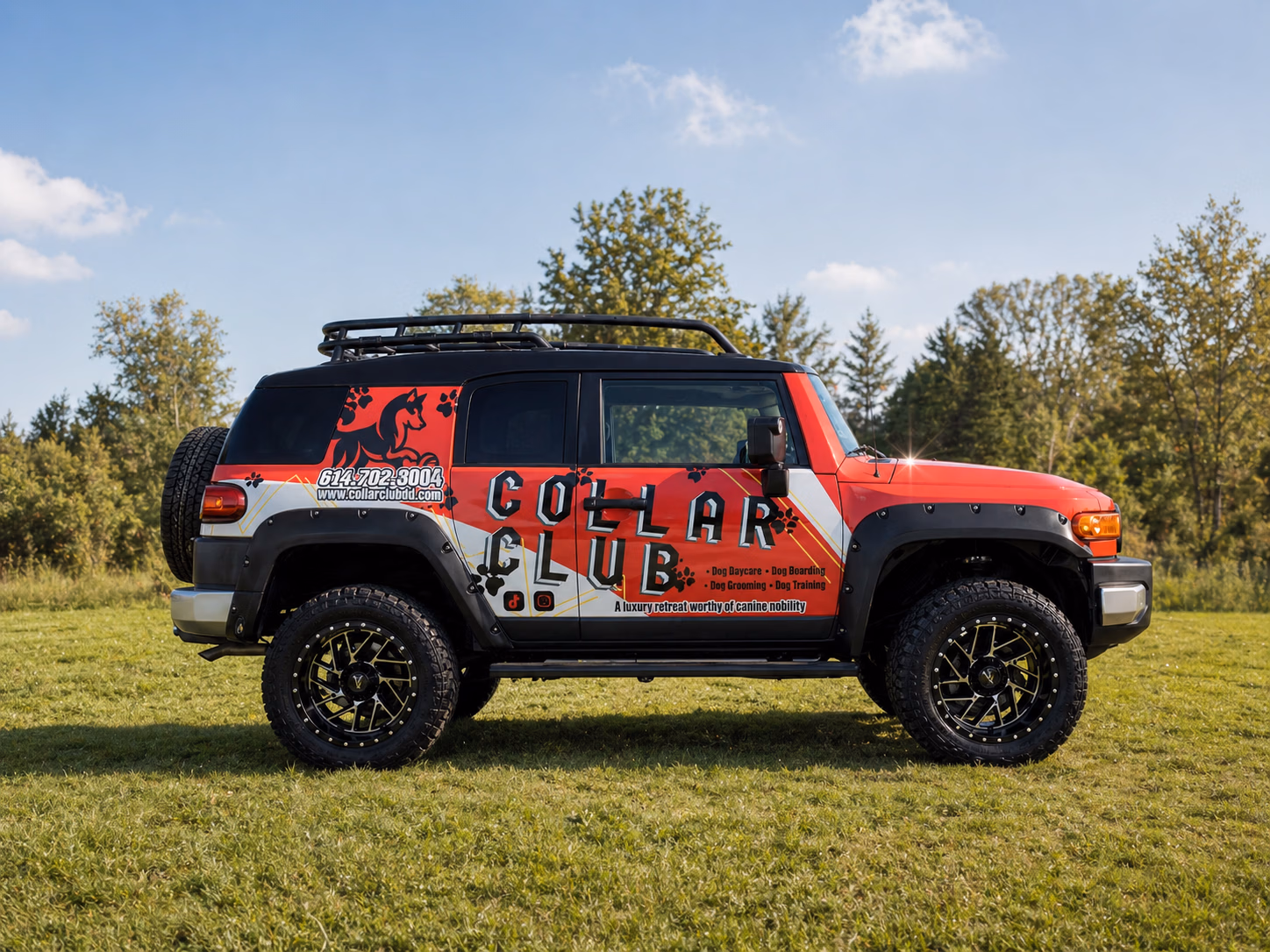 Collar Club vehicle wrap in Pickerington, OH