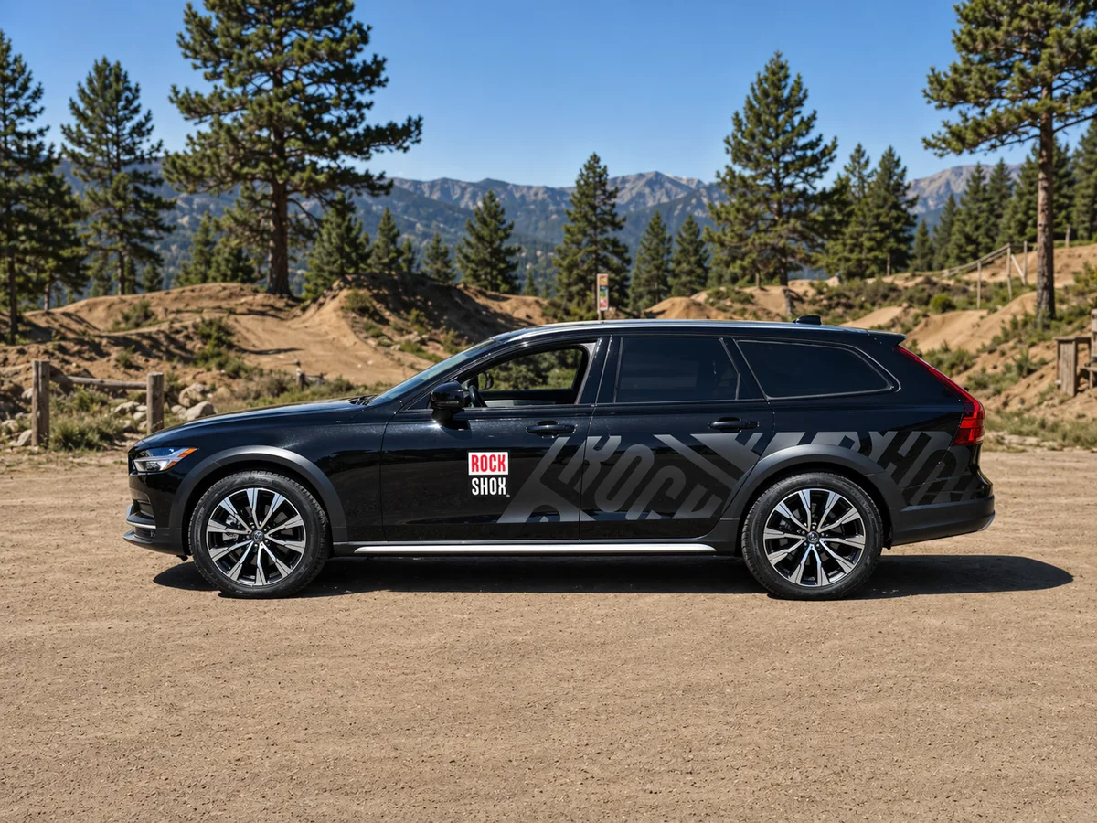 Spot graphics on a Volvo V90 Cross Country in Colorado Springs, CO