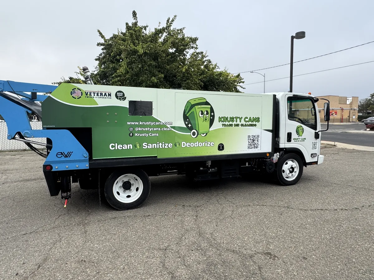 Partial wrap on an Isuzu N-Series in Lompoc, CA
