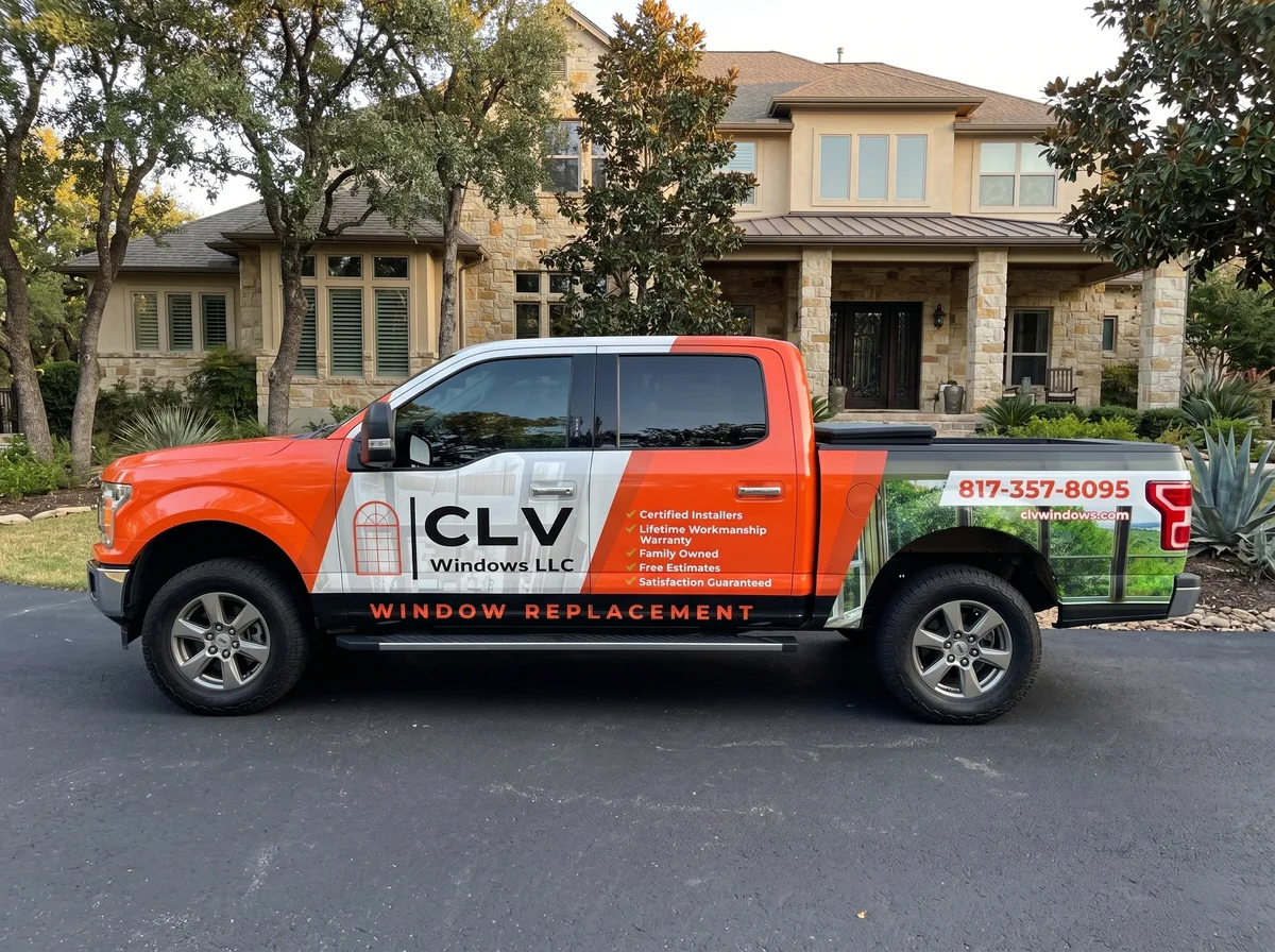 Full wrap on a Ford F-150 truck in Fort Worth, TX