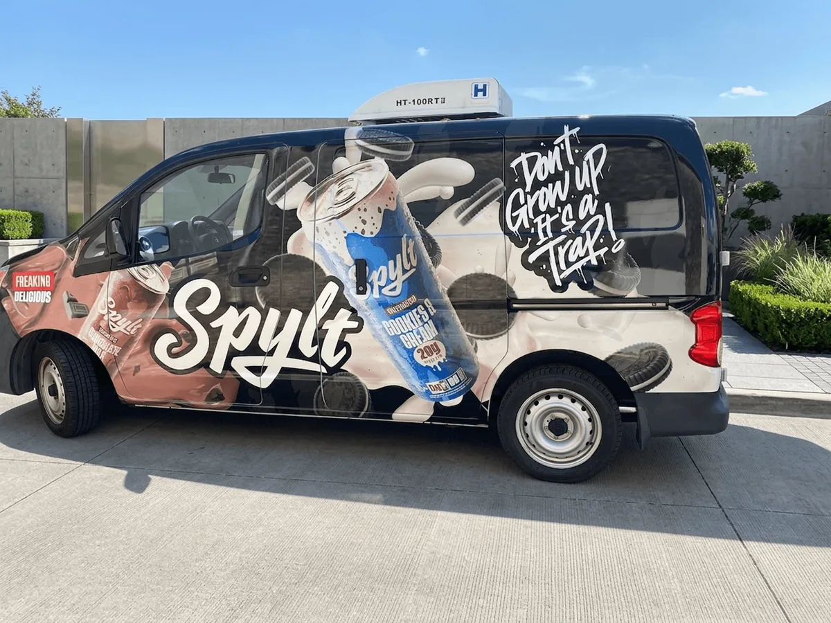 Full wrap on a Nissan NV200 van in Houston, TX
