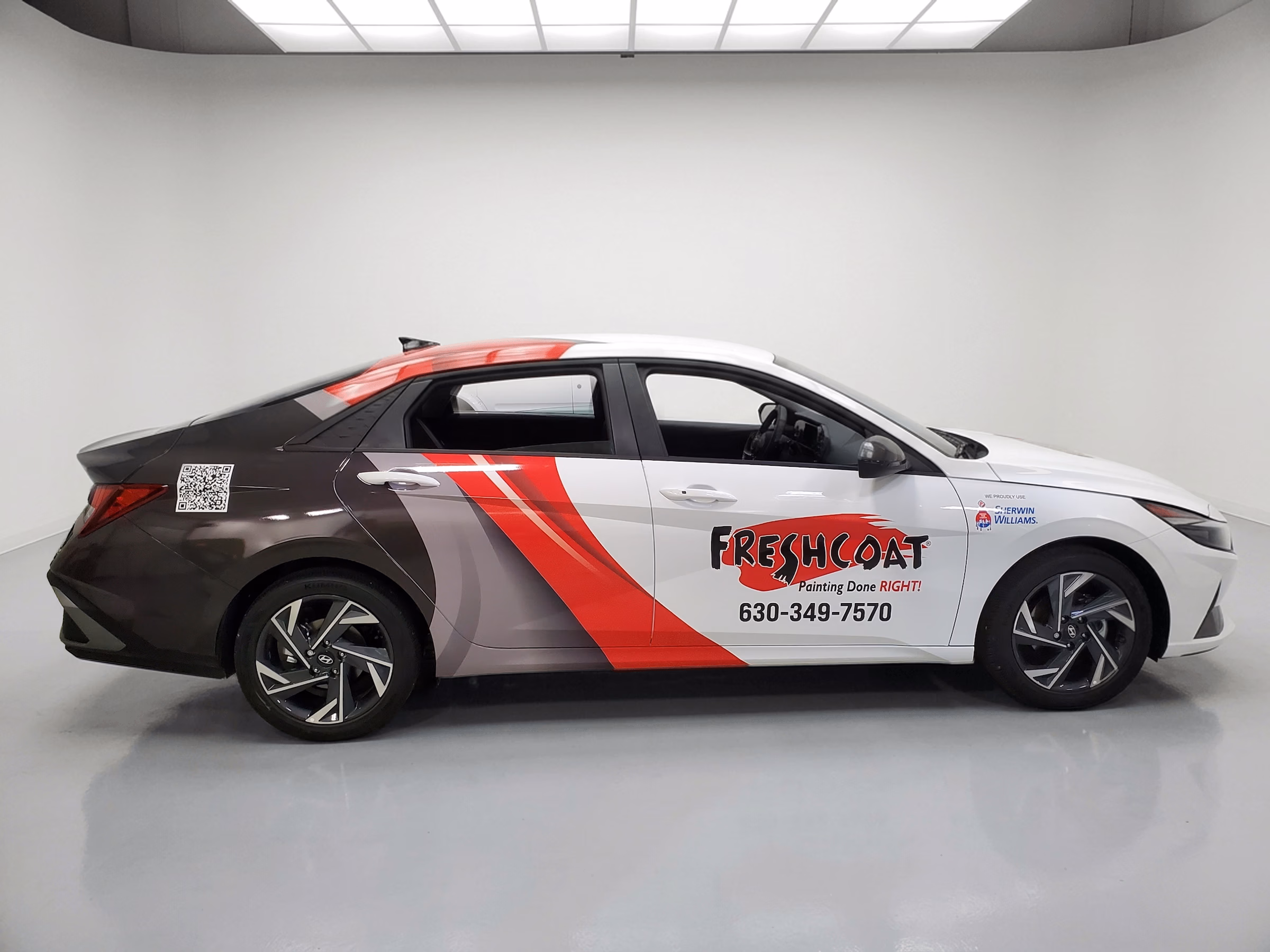 FreshCoat Painters vehicle wrap in Oswego, IL