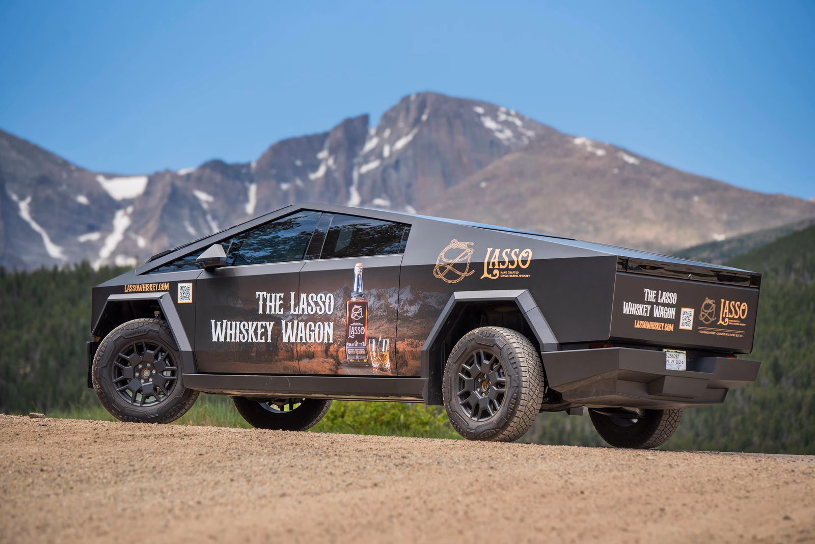 The Lasso Whiskey Wagon vehicle wrap in Windsor, CO