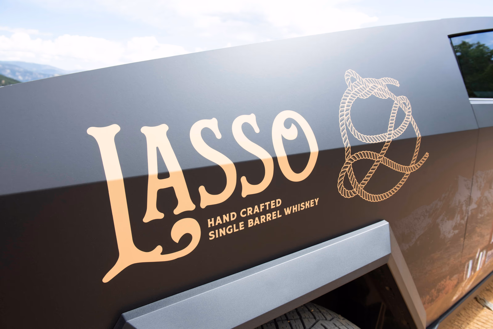 The Lasso Whiskey Wagon vehicle wrap in Windsor, CO