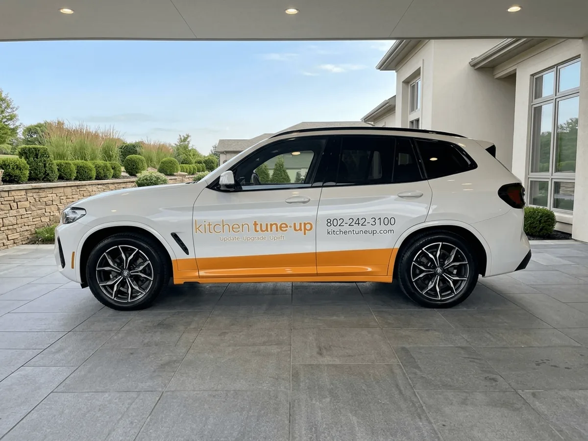 Partial wrap on a BMW X3 SUV in South Burlington, VT