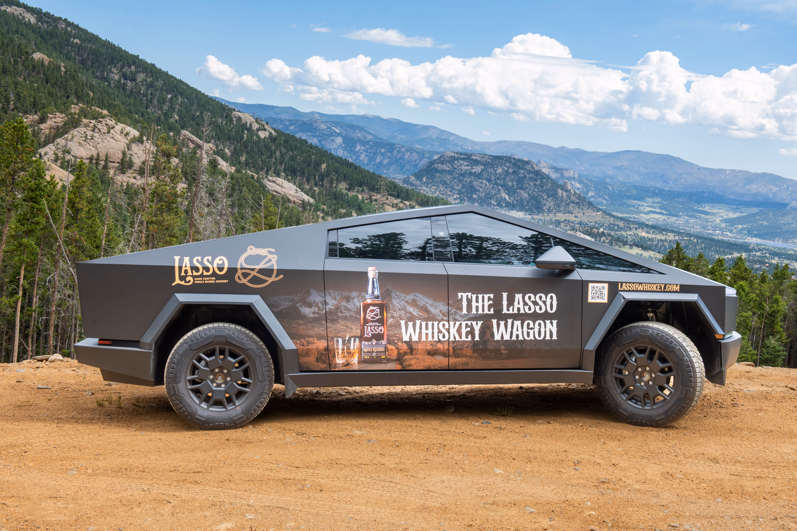 The Lasso Whiskey Wagon vehicle wrap in Windsor, CO