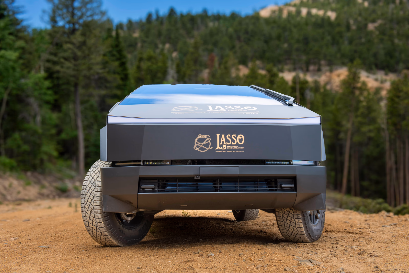 The Lasso Whiskey Wagon vehicle wrap in Windsor, CO