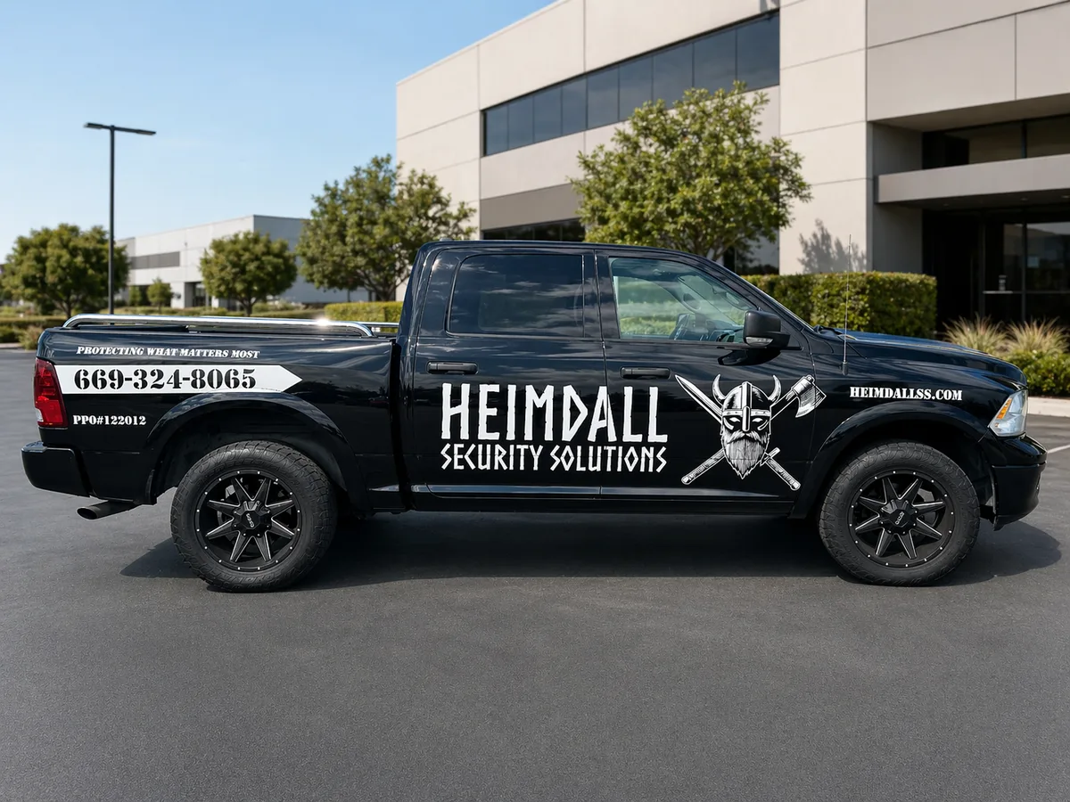 Spot graphics on a RAM 1500 truck in San Jose, CA