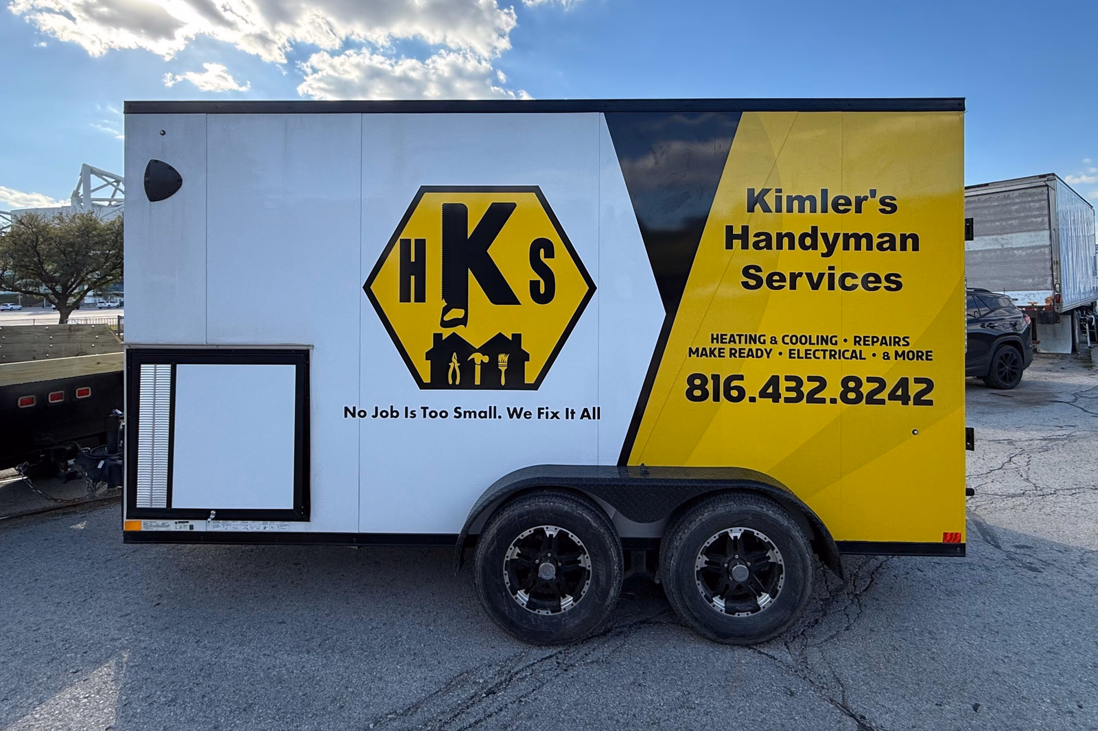 Kimler's Handyman Services vehicle wrap in Kansas City, MO