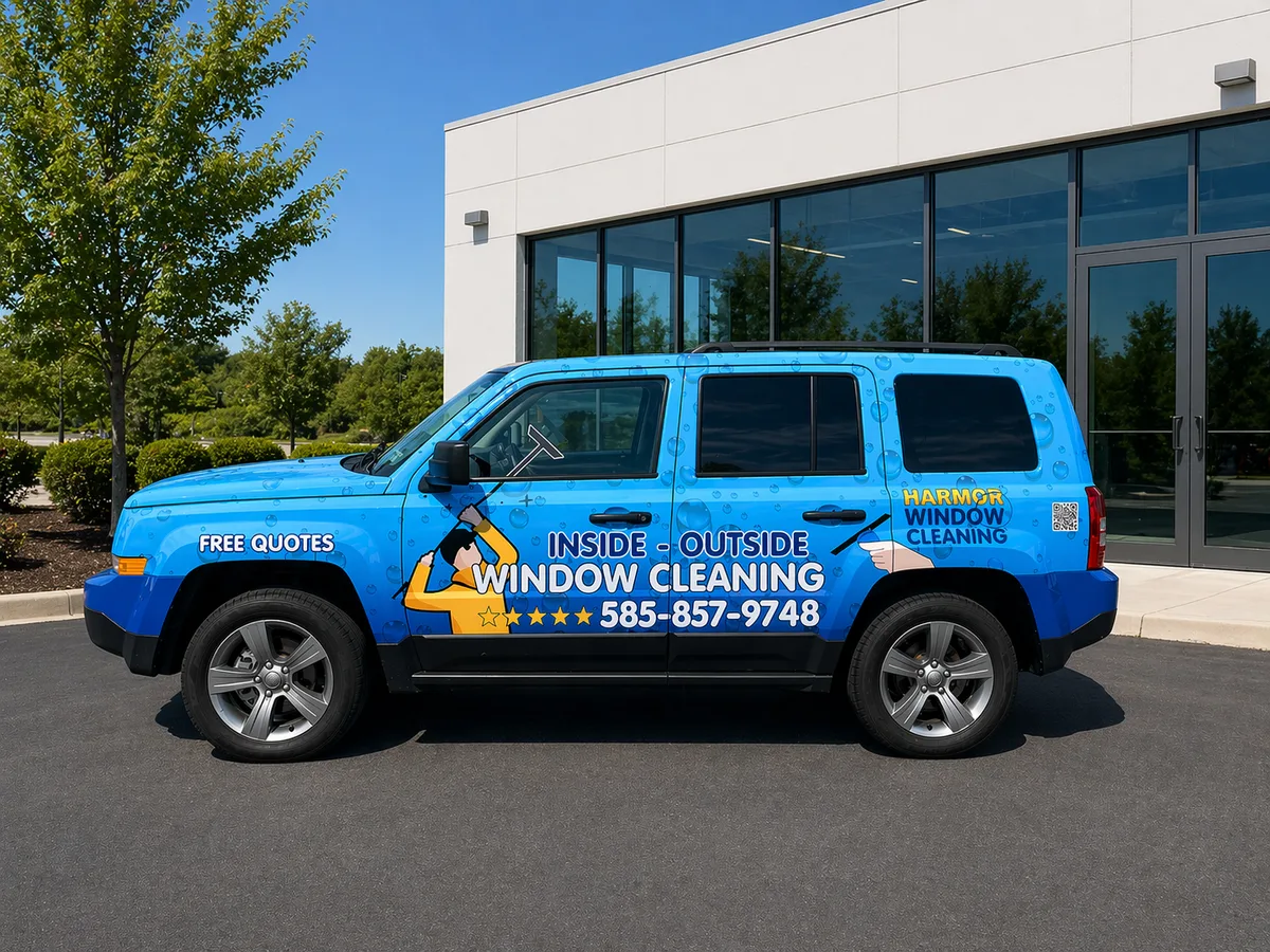 Full wrap on a Jeep Patriot SUV in Rochester, NY