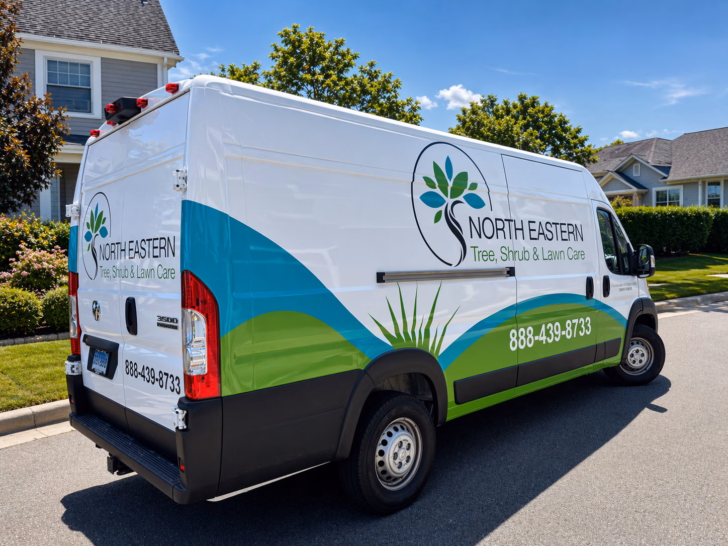 North Eastern Tree, Shrub & Lawn Care vehicle wrap in Stamford, CT