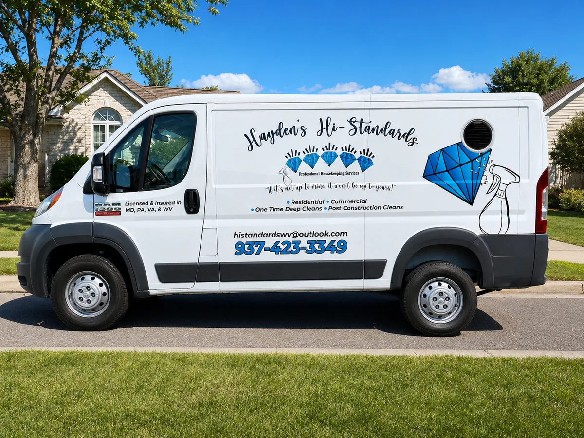 Spot graphics on a RAM ProMaster van in Keyser, WV