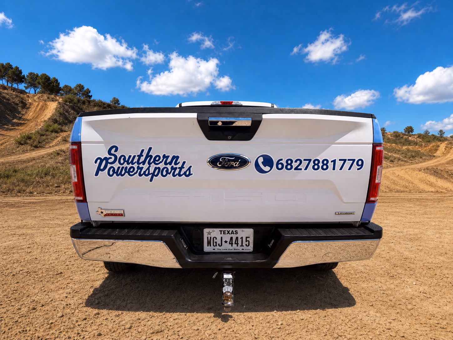 Southern Powersports vehicle wrap in Granbury, TX