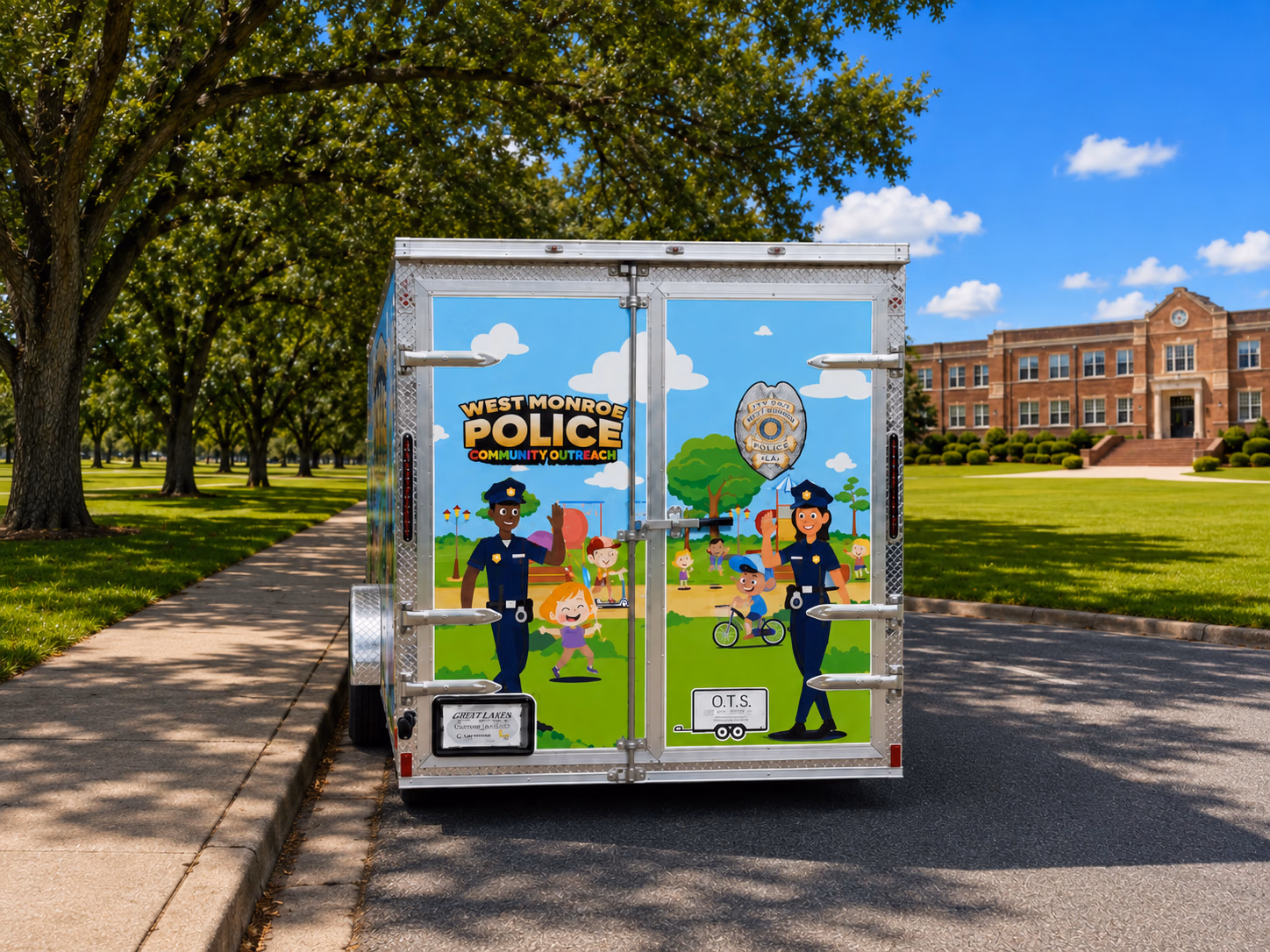 West Monroe Police Community Outreach vehicle wrap in West Monroe, LA
