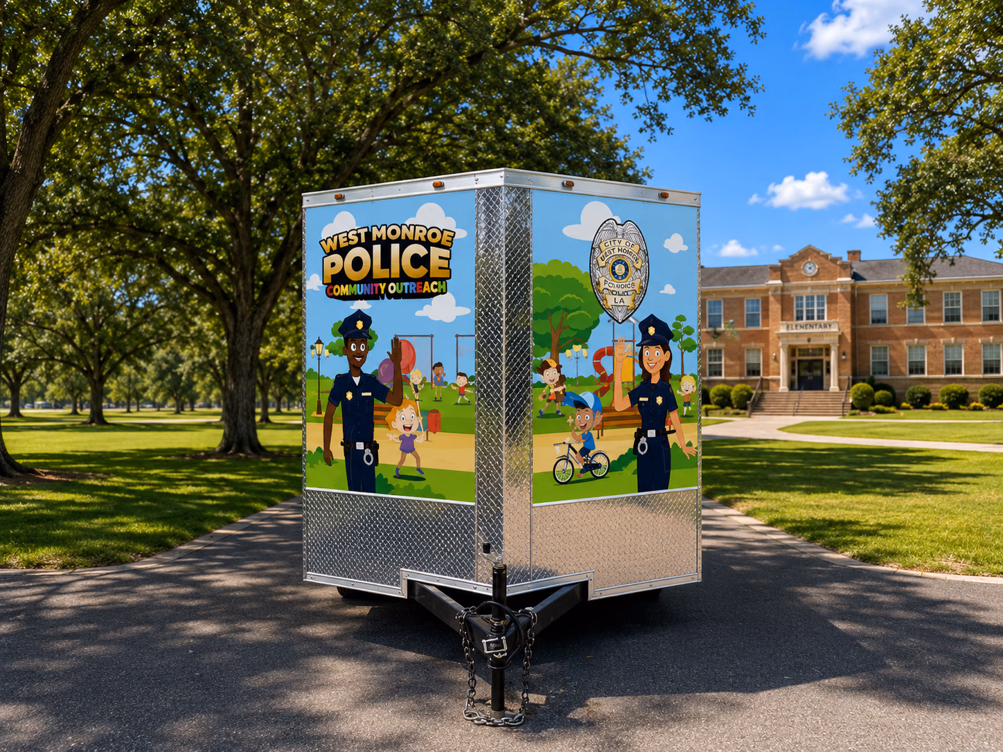 West Monroe Police Community Outreach vehicle wrap in West Monroe, LA