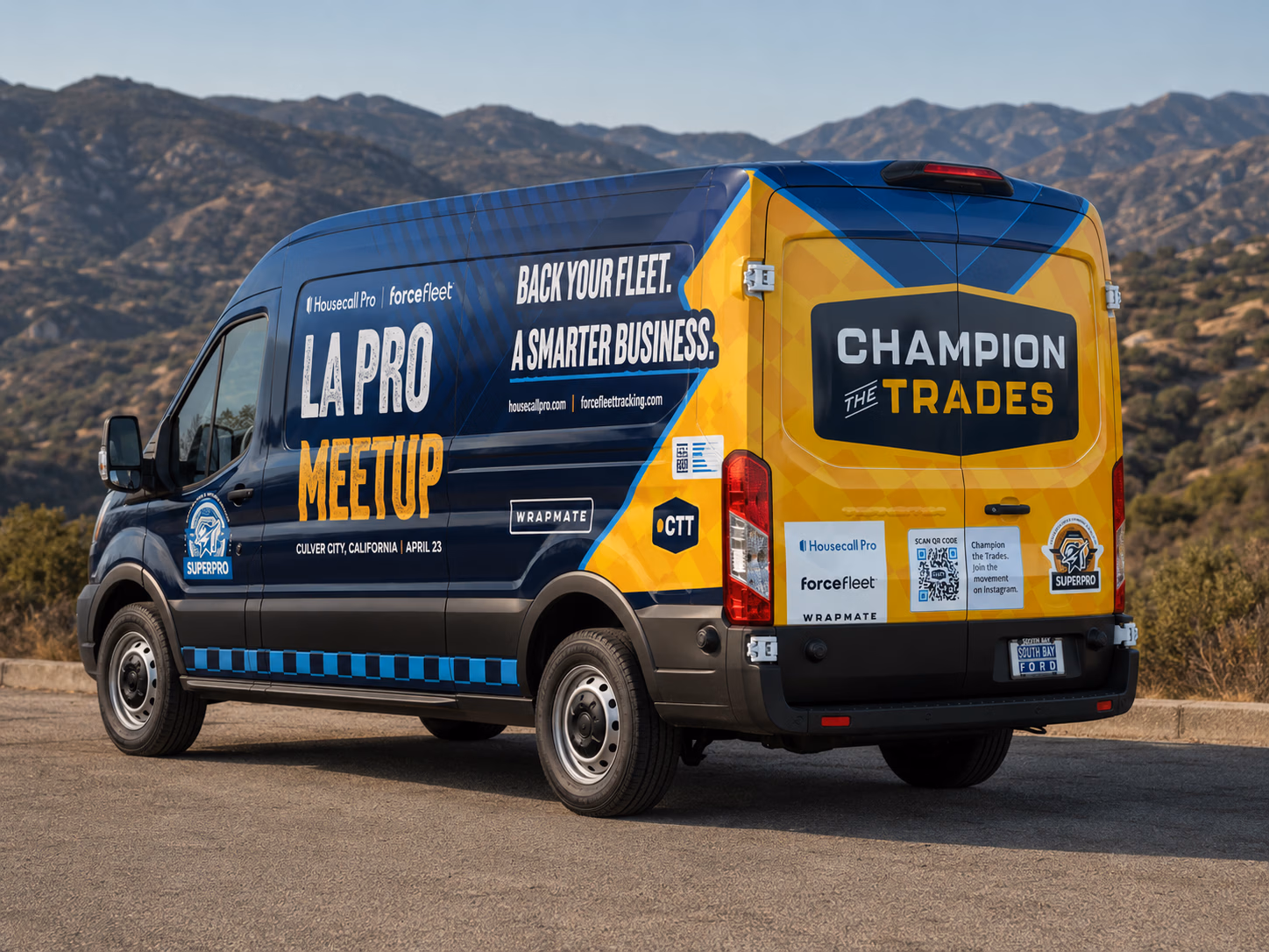 LA Pro Meetup vehicle wrap in Los Angeles, CA