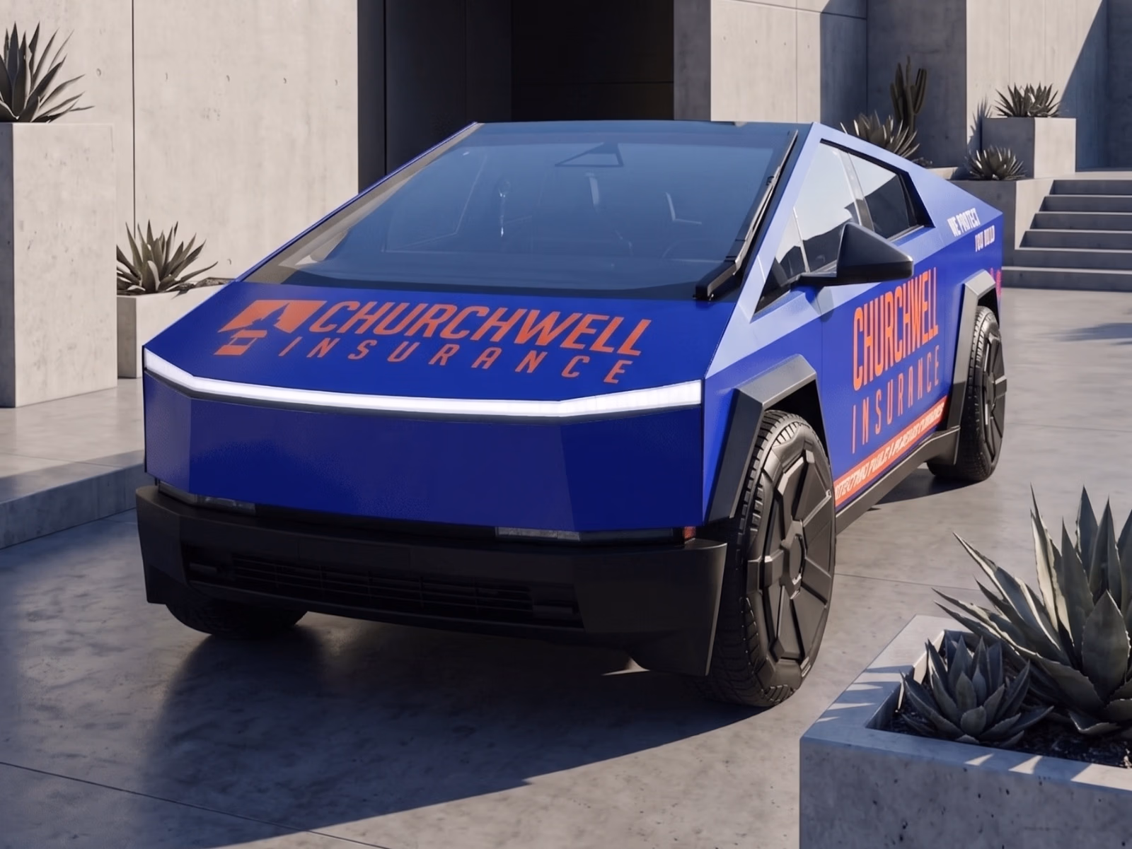 Churchwell Insurance vehicle wrap in Prosper, TX