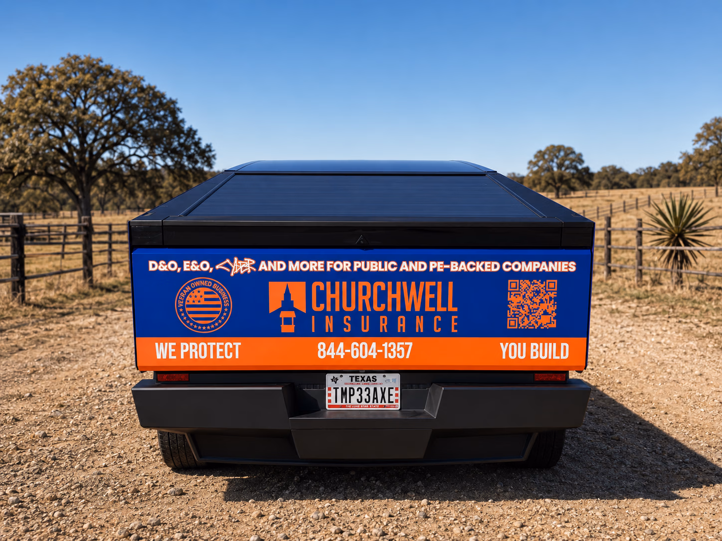 Churchwell Insurance vehicle wrap in Prosper, TX