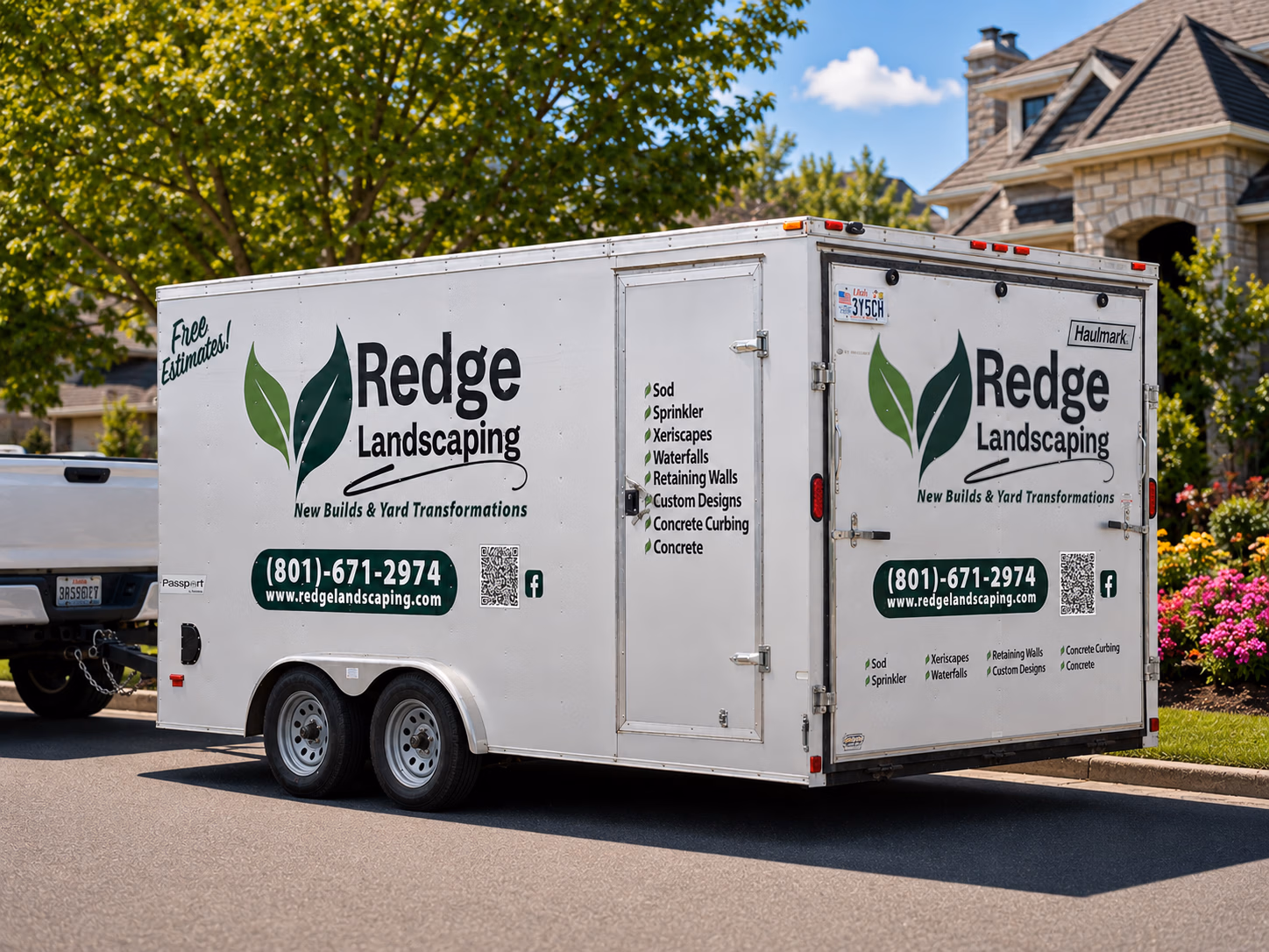 Redge Landscaping vehicle wrap in Layton, UT