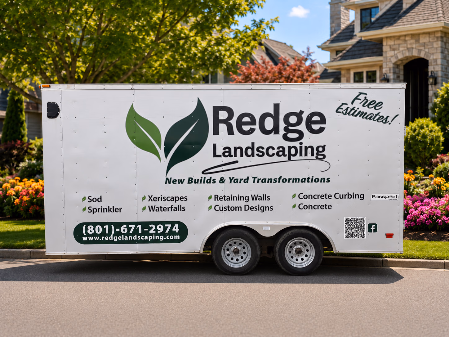 Redge Landscaping vehicle wrap in Layton, UT