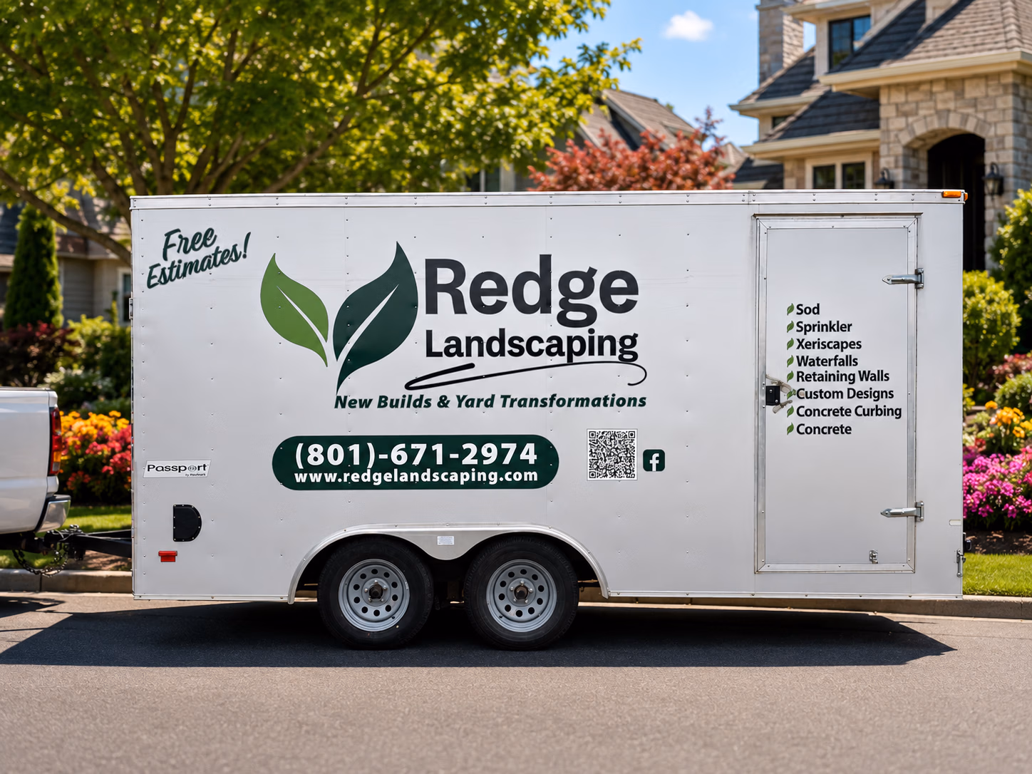 Redge Landscaping vehicle wrap in Layton, UT
