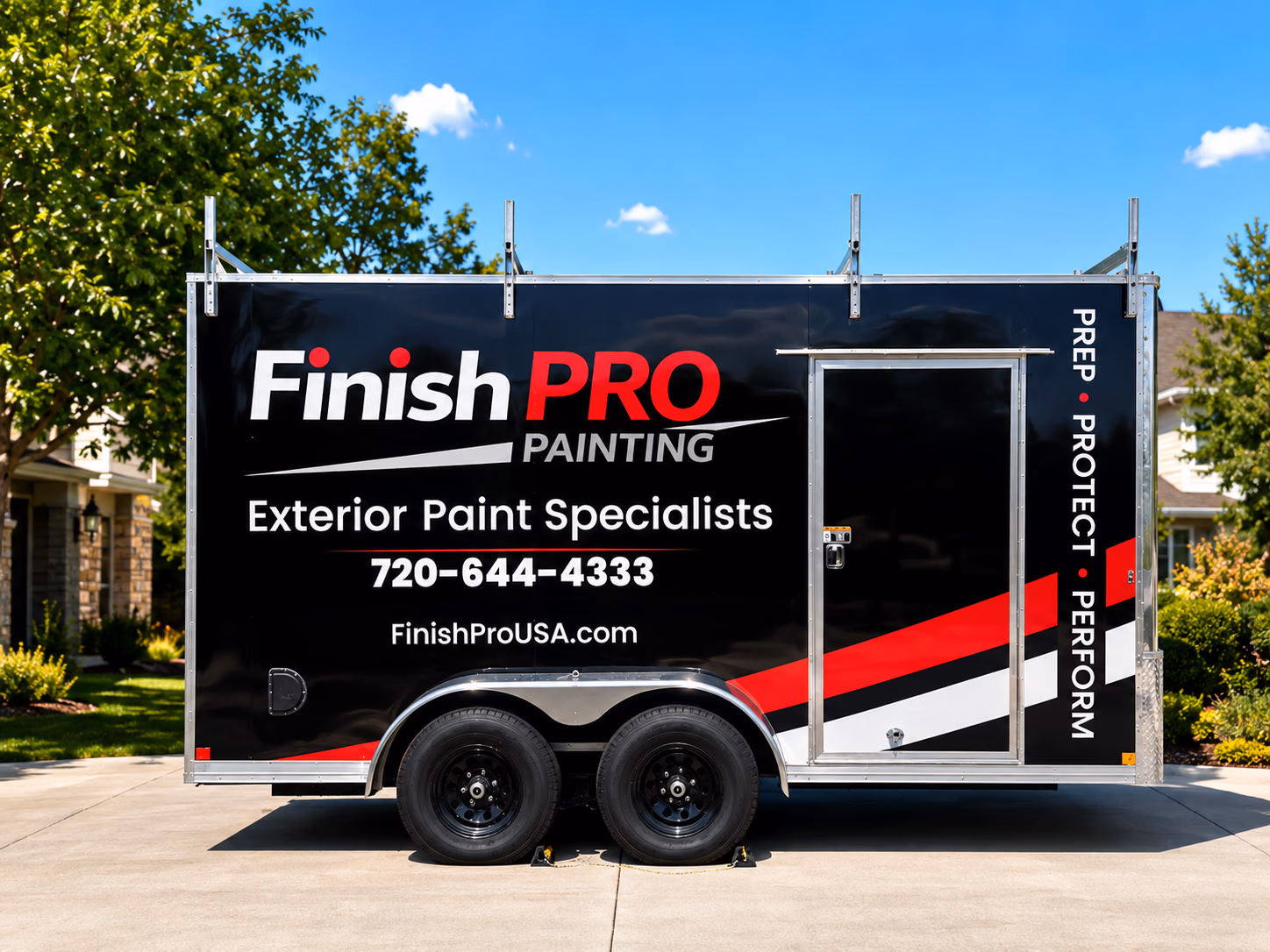 Finish Pro Painting vehicle wrap in Aurora, CO