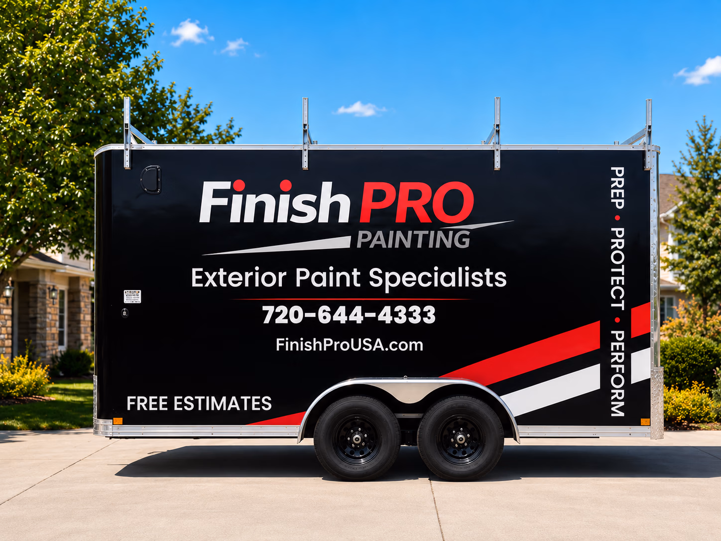 Finish Pro Painting vehicle wrap in Aurora, CO