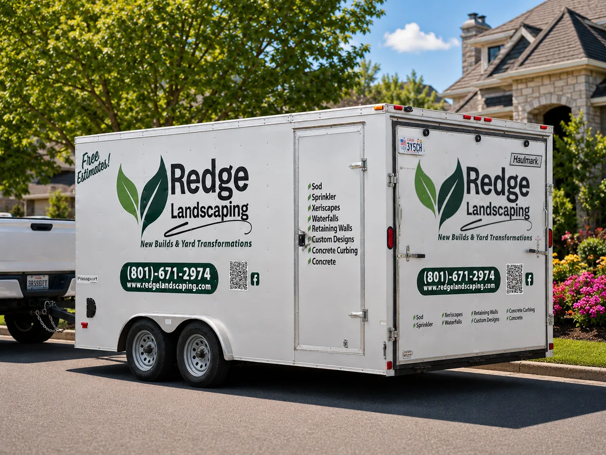 Spot graphics on a Haulmark trailer in Layton, UT