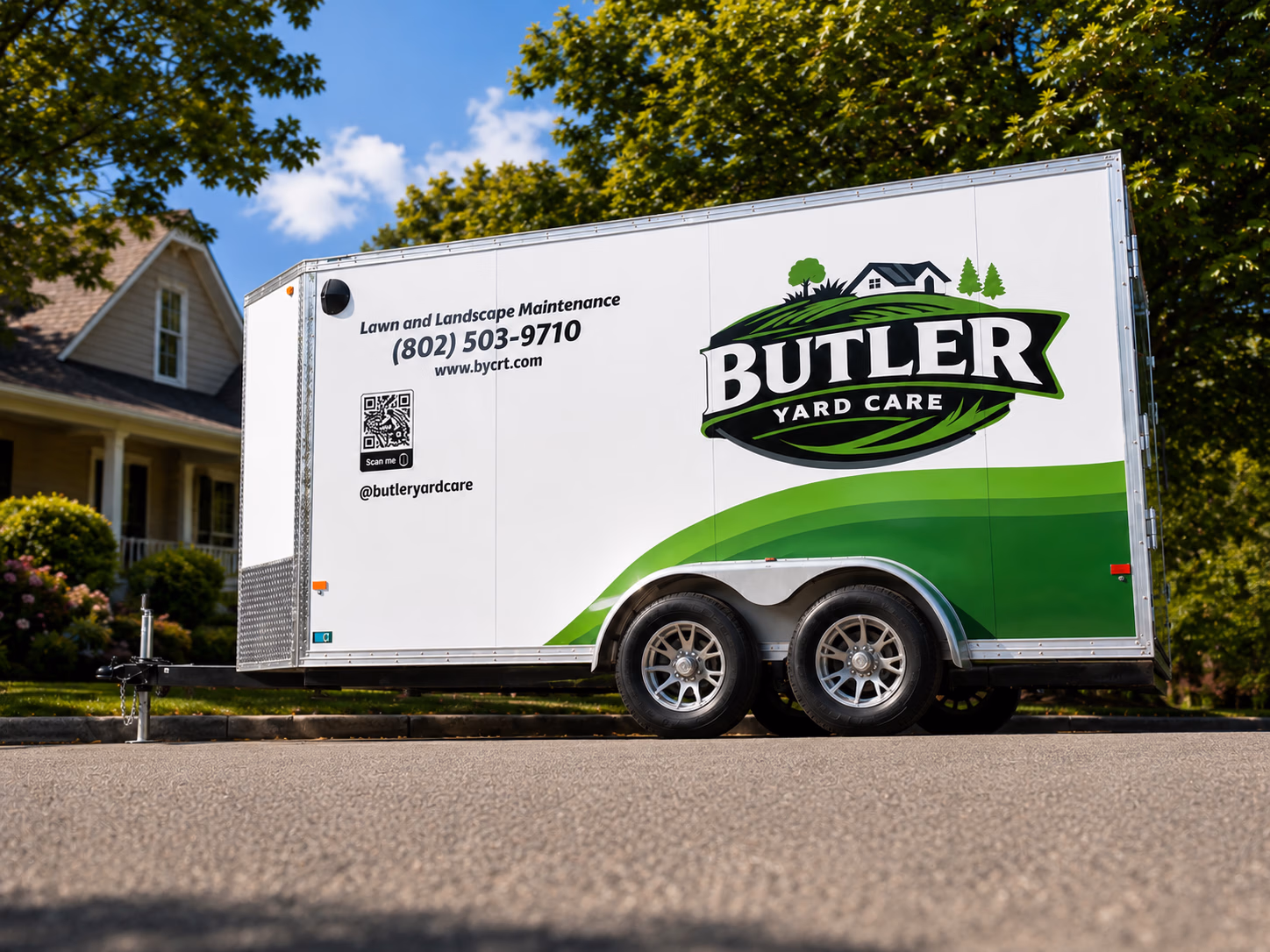 Butler Yard Care vehicle wrap in South Burlington, VT