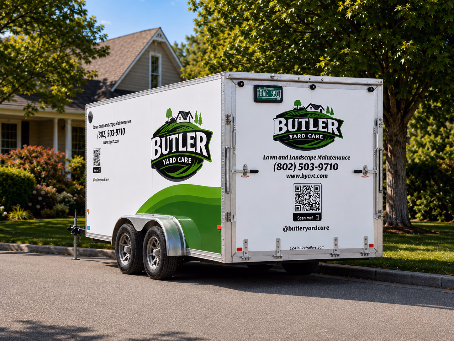 Butler Yard Care vehicle wrap in South Burlington, VT