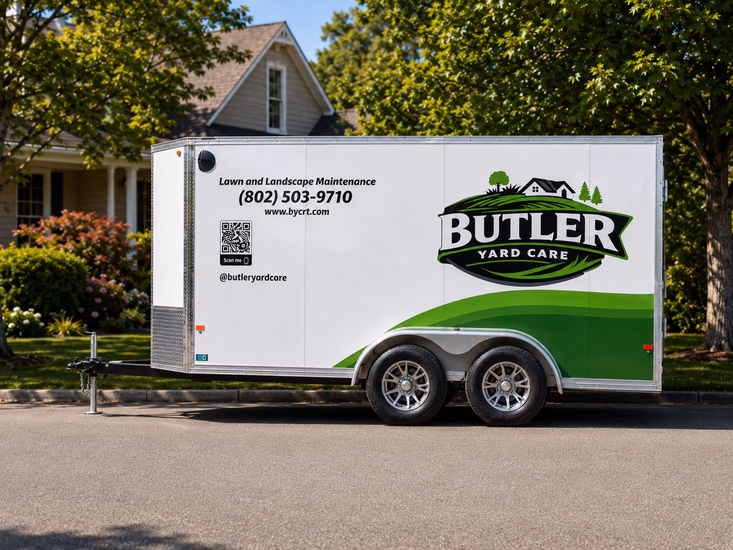 Butler Yard Care vehicle wrap in South Burlington, VT