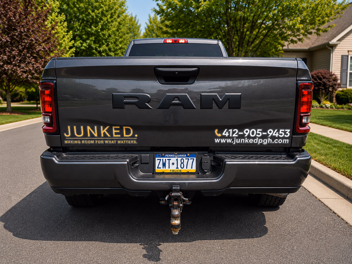 Junked. vehicle wrap in Canonsburg, PA