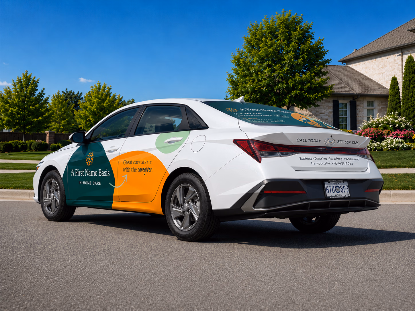 A First Name Basis vehicle wrap in Jackson, MS