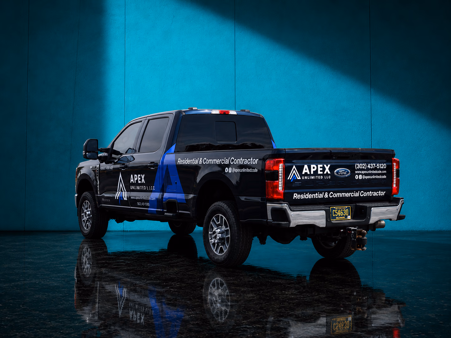 Apex Unlimited LLC vehicle wrap in Middletown, DE