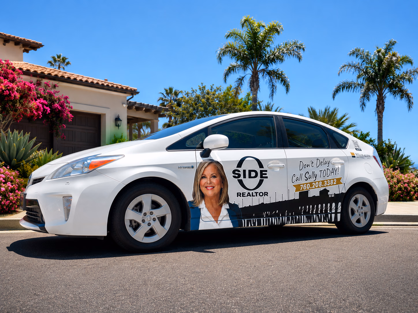 O Side Realtor vehicle wrap in Oceanside, CA