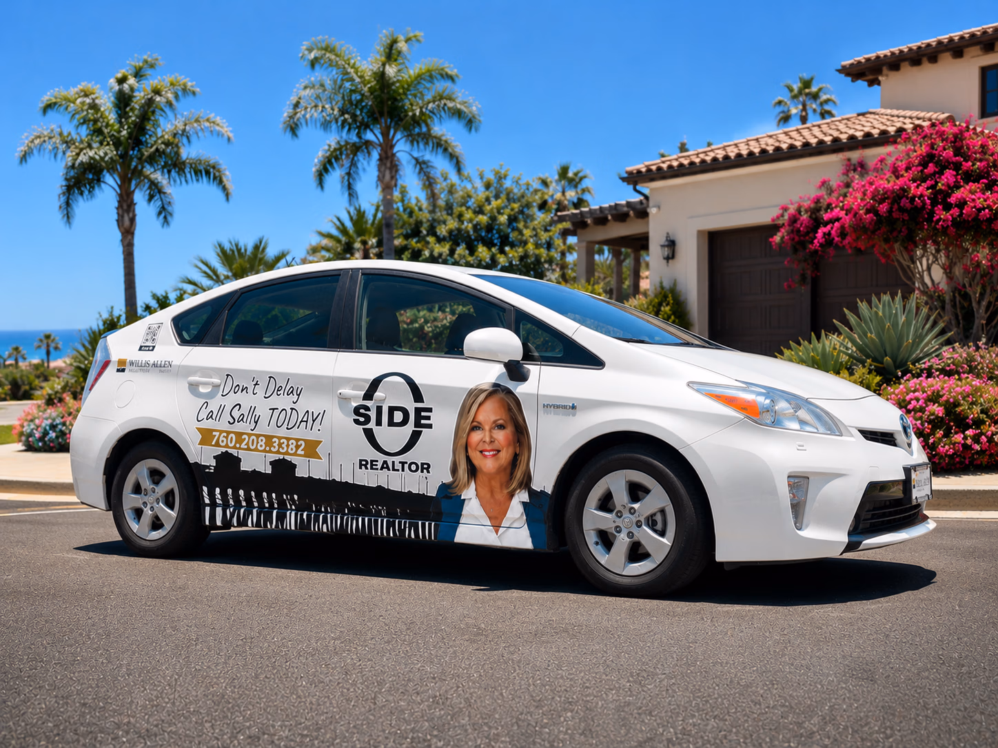 O Side Realtor vehicle wrap in Oceanside, CA