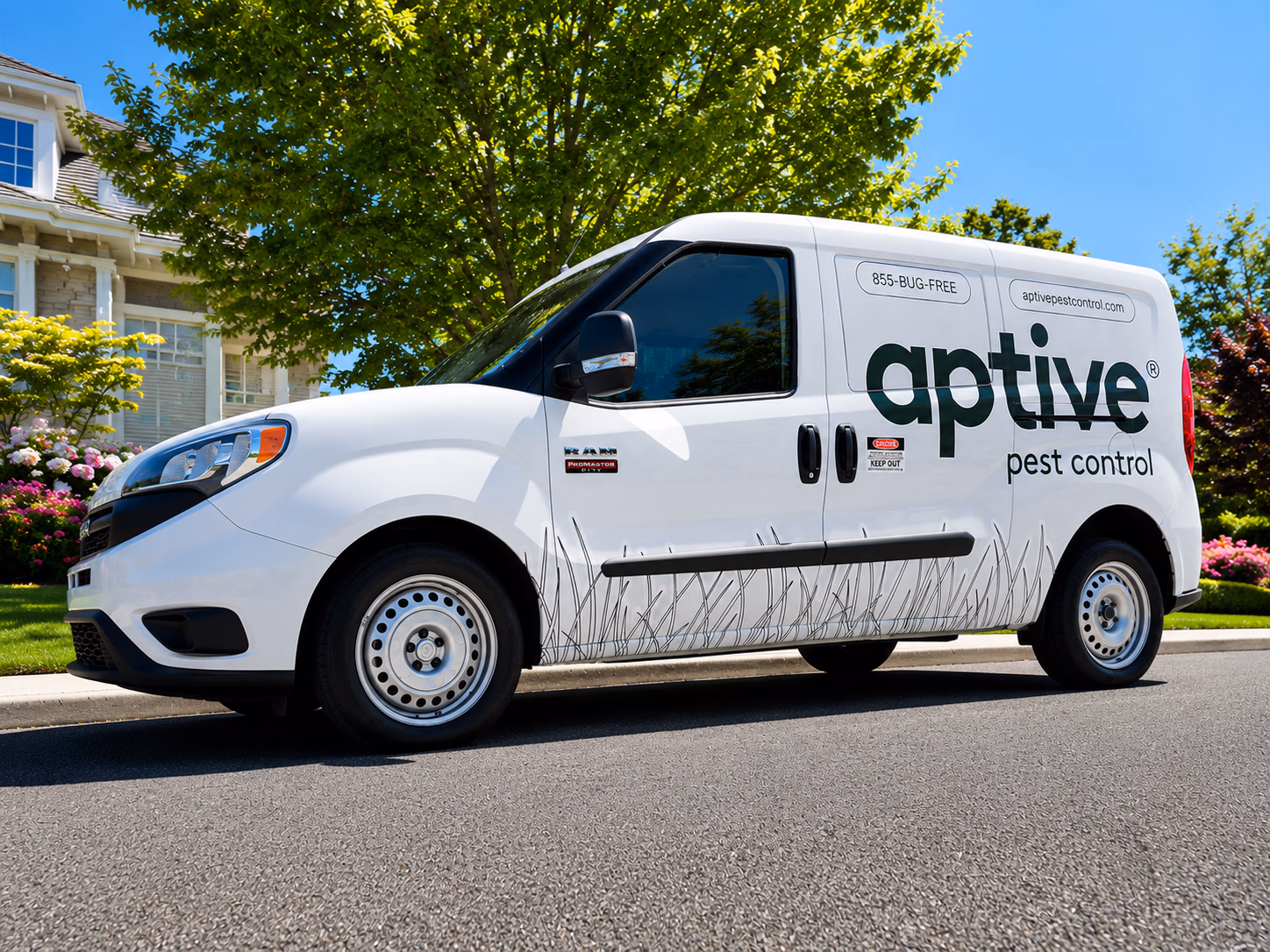 Aptive Pest Control vehicle wrap in New Berlin, WI