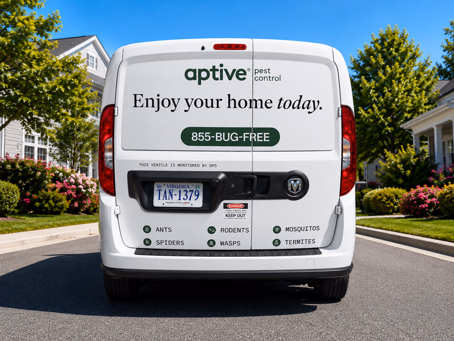 Aptive Pest Control vehicle wrap in New Berlin, WI