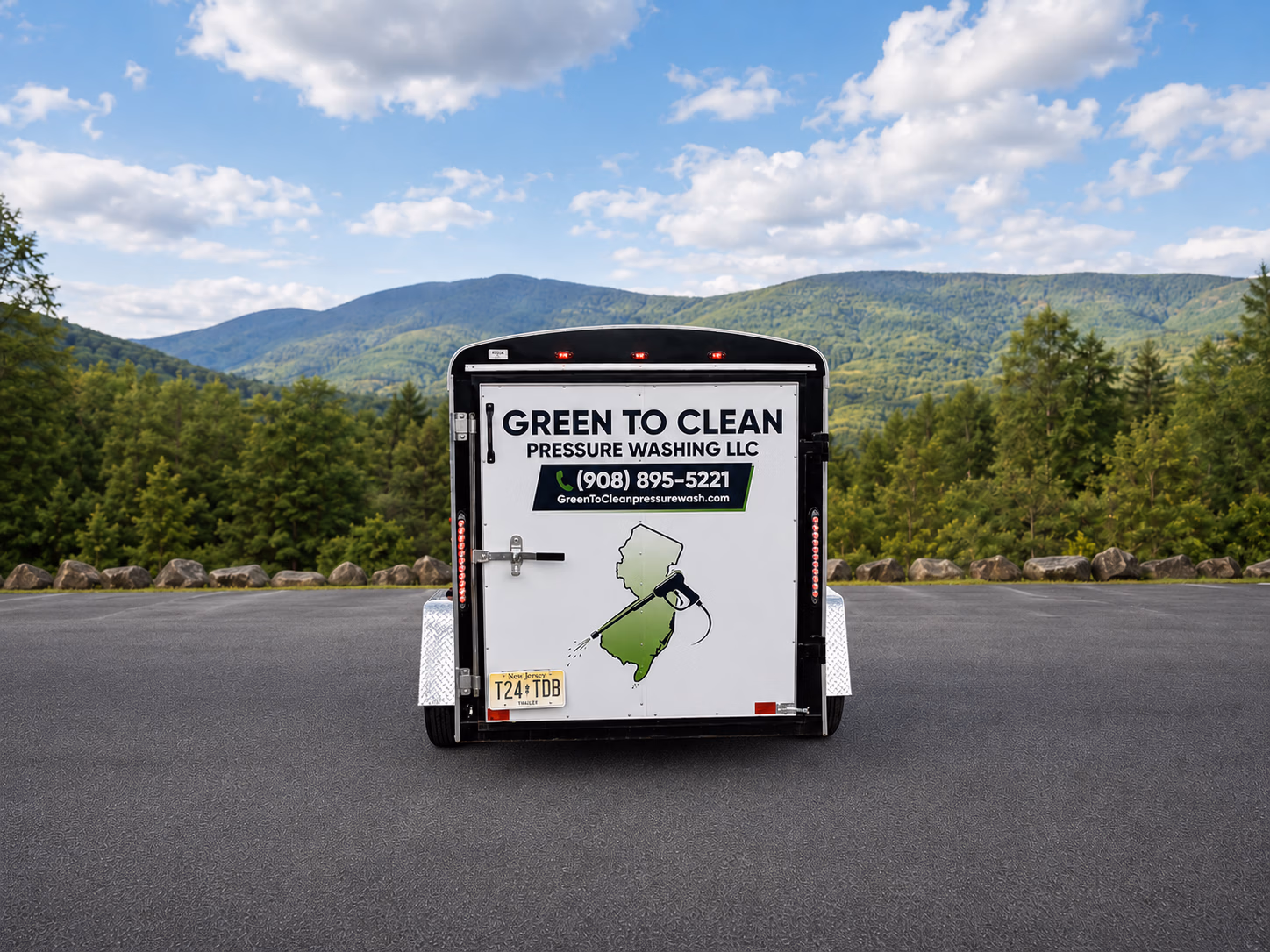 Green To Clean Pressure Washing LLC vehicle wrap in Flagtown, NJ