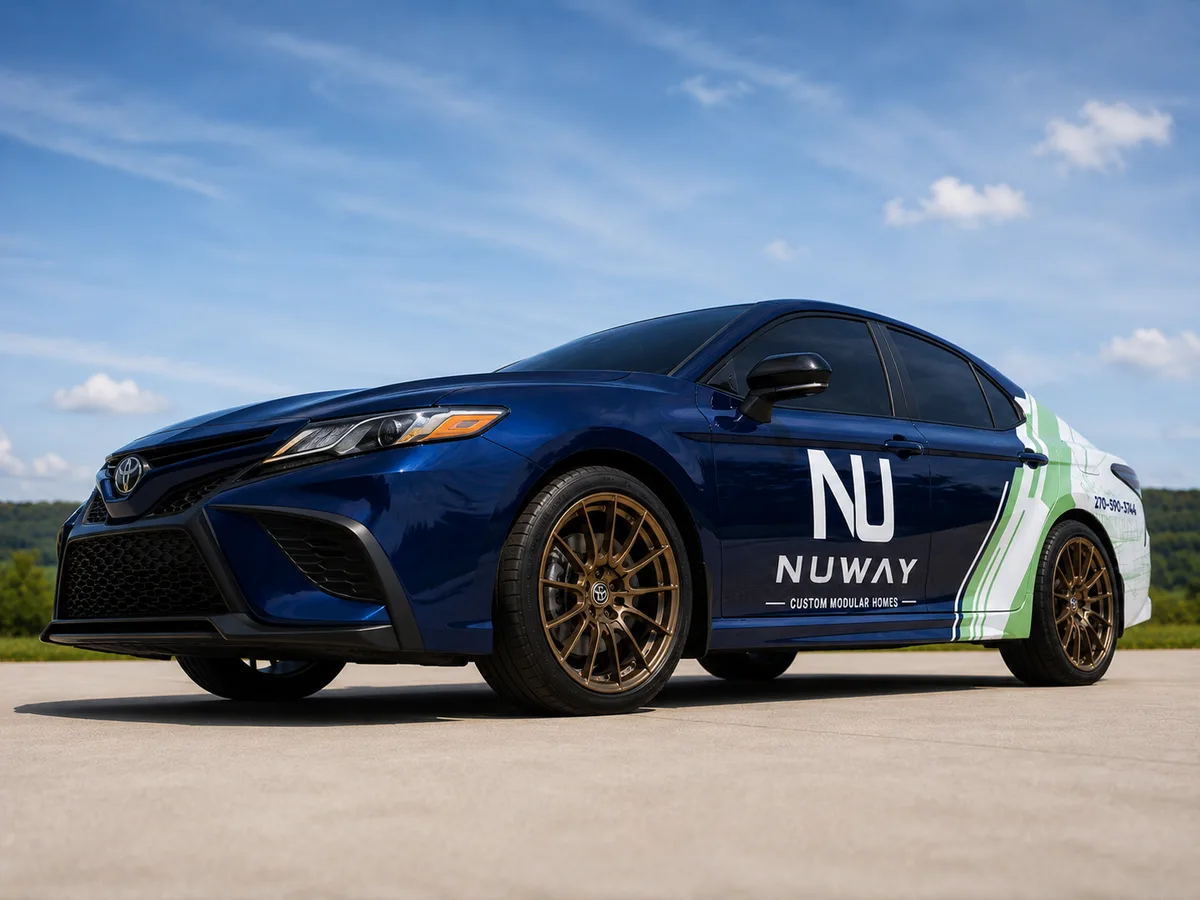 Partial wrap on a Toyota Camry car in Glasgow, KY