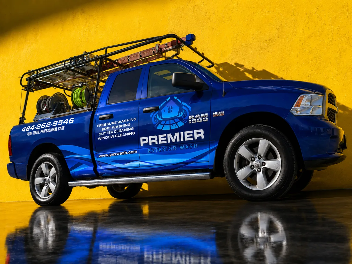Spot graphics on a RAM 1500 truck in Allentown, PA