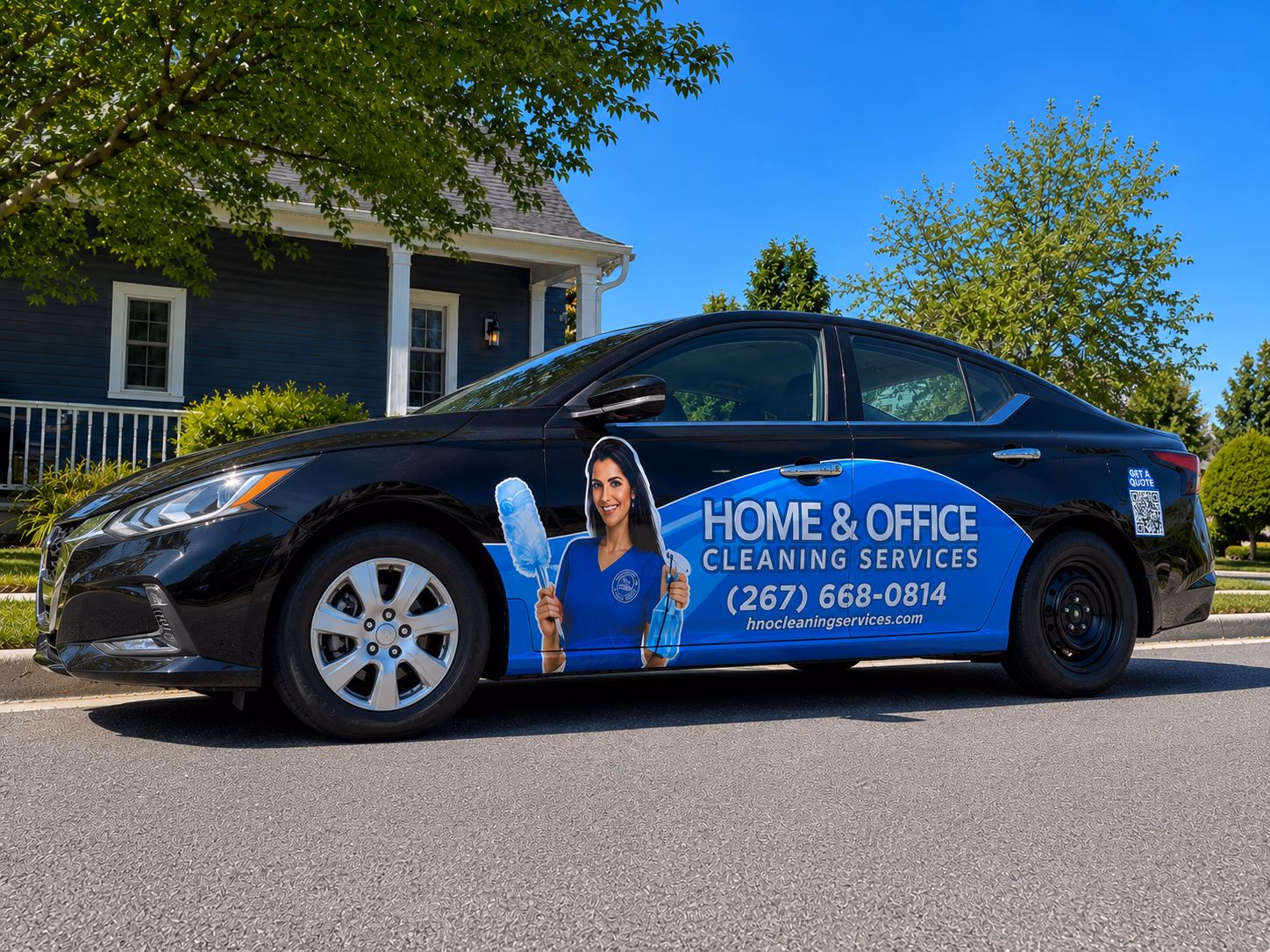 Home & Office Cleaning Services vehicle wrap in Palmyra, NJ